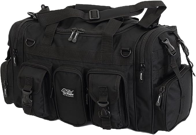 NPUSA Mens Large 22" Inch Black Duffel Duffle Military Molle Tactical Gear - Image 2