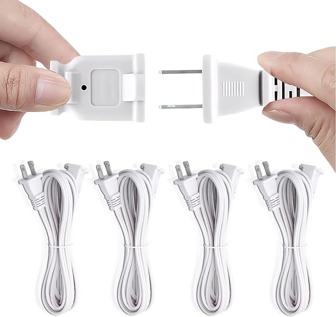 2 Prong Extension Cord, US Male/Female Power Cable by Yeatel