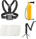 Action Camera Accessories Kits Bundle, Floating Handle Grip/Selfie Stick Tripod by TIMNUT