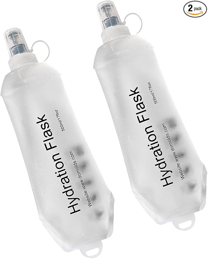 WILDREEDS 500ml Soft Flask, TPU Collapsible Soft Water Bottle by WILDREEDS