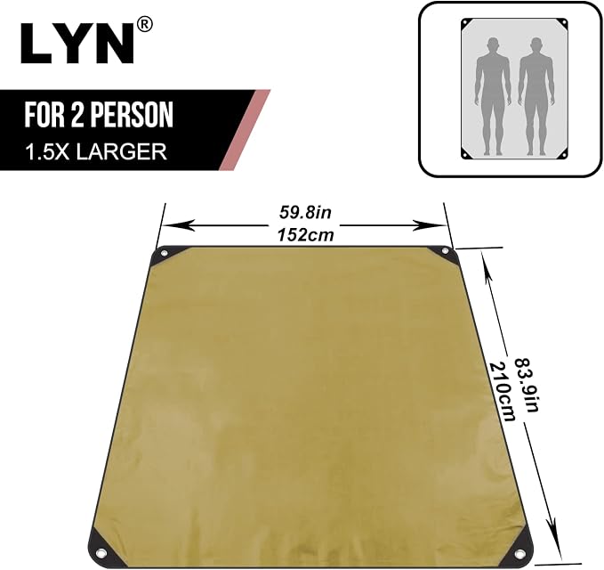 LYN Heavy Duty Emergency Blanket Survival Gear Waterproof Insulated Blanket - Image 2