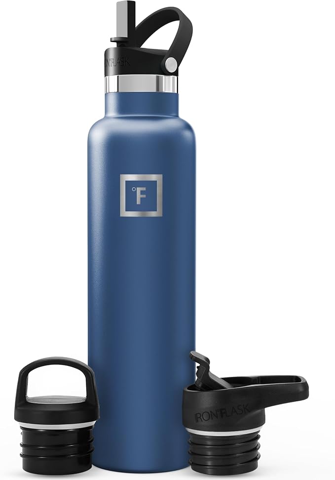 IRON °FLASK Camping & Hiking Hydration Flask - 24 oz Twilight Blue by IronFlask