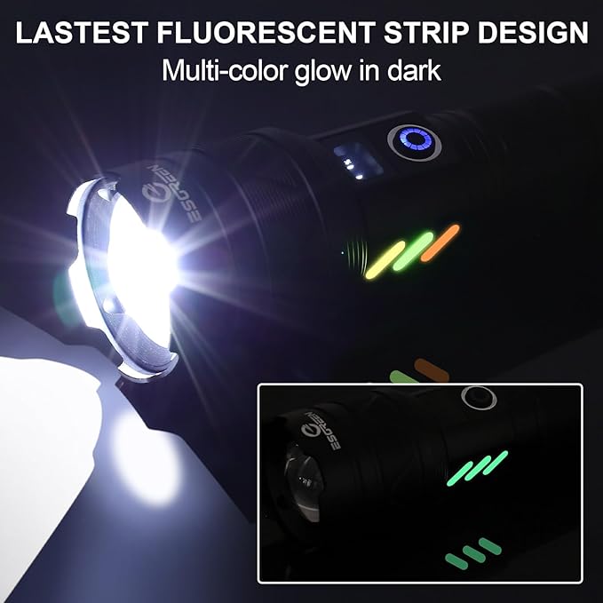 Rechargeable Flashlights 100000 High Lumens, Long Range 5000ft, Super Bright - Image 2