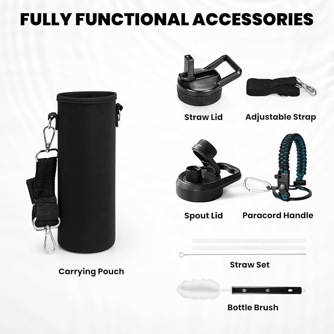 RAYMYLO Insulated Water Bottle 20 oz, Triple Wall Vacuum Stainless Steel - Image 6