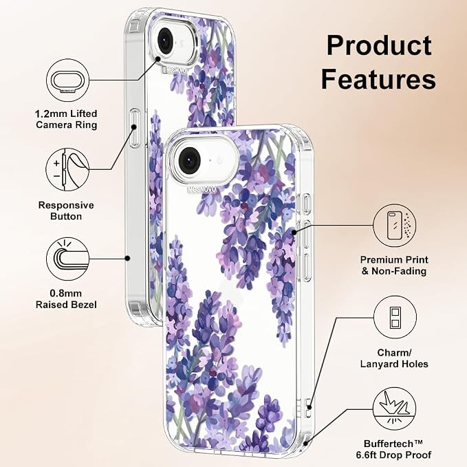 MOSNOVO for iPhone 17e Case/iPhone 16e Case, Shockproof Military-Grade - Image 6