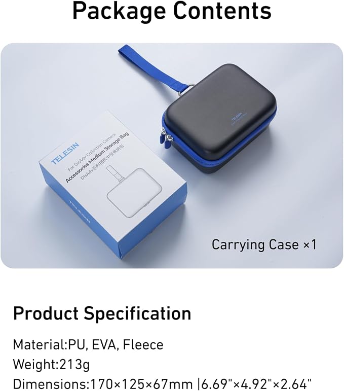 TELESIN DisAdv Carrying Case for DJI Osmo Action 6 and Official Accessories - Image 9