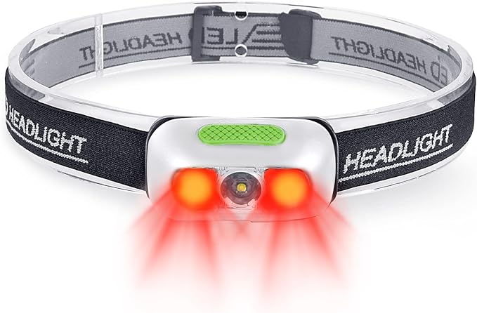 Rechargeable Headlamp, Ultra Bright 500 Lumen Head Lamp 5 Lighting Modes by COSMOING