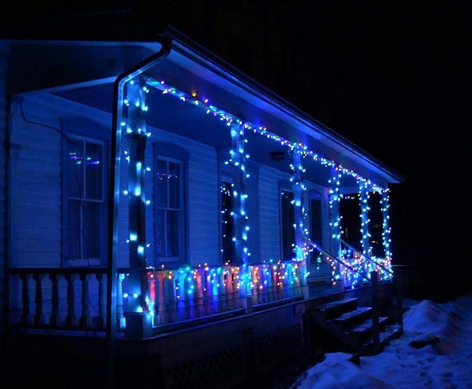2-Pack Connectable Christmas Lights Outdoor, Total 164FT 400LED Christmas - Image 9