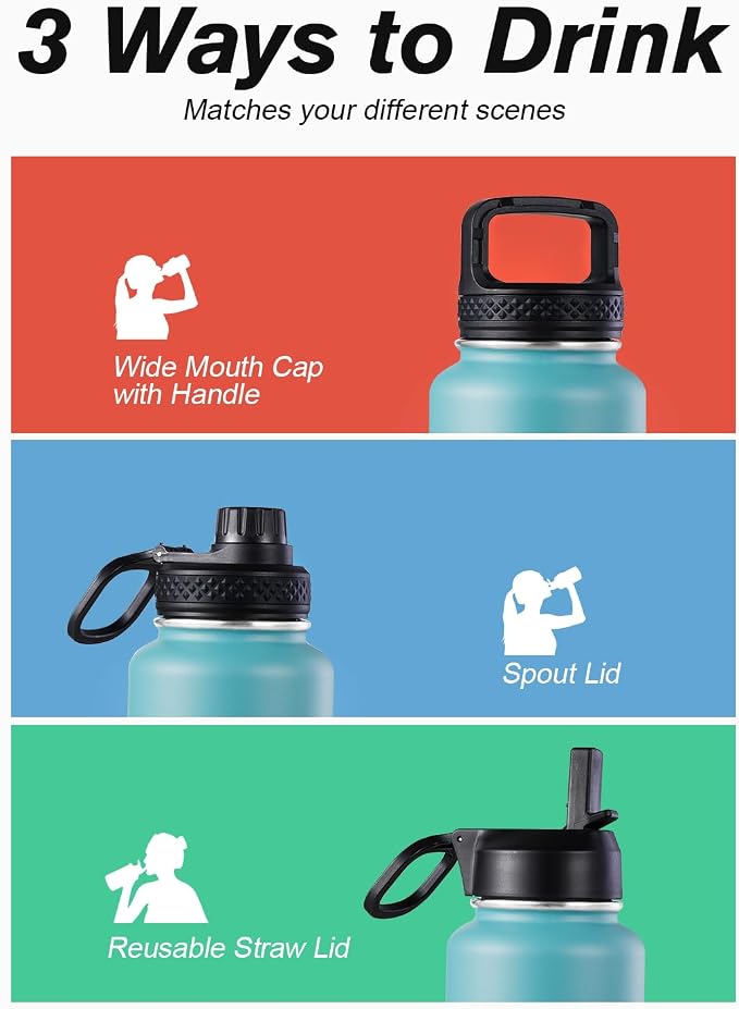 Coolflask Water Bottle 40 oz Insulated - Image 5