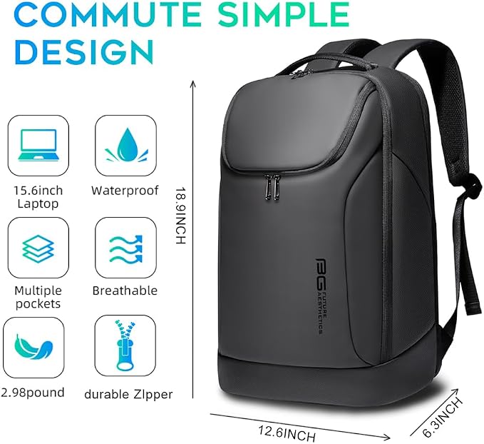 BANGE Business Commute Backpack Waterproof fit 15.6 Inch Commute backpack - Image 4