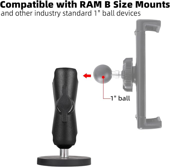 66mm Diameter Round Heavy-Duty Magnetic Base Mount - Image 4