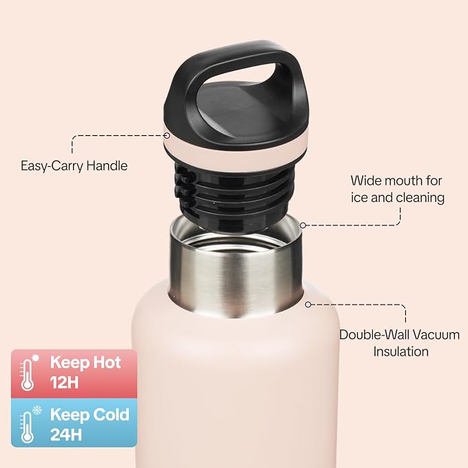 BJPKPK Insulated Water Bottle 32OZ Stainless Steel Water Bottle - Image 2