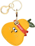 Leather Keychain Holder Case Compatible by BORKUANA