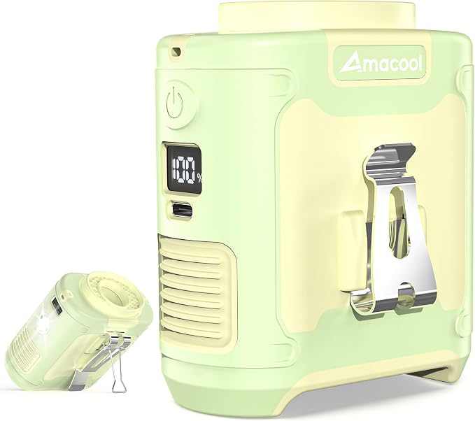 AMACOOL Portable Waist Fan Clip On, Father's Day Gifts by AMACOOL