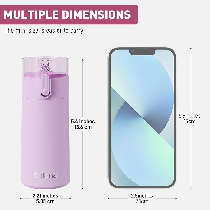 5oz Small Water Bottles with Straw, Mini Water Bottle with One-Hand Open Design - Image 2