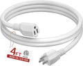 16/3 Short Extension Cord 4 FT, Indoor 3 Prong Power Cable, Suitable by Skrizcable