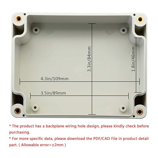 LeMotech ABS Plastic Junction Box, Dustproof Waterproof IP65 Electrical Box - Image 5