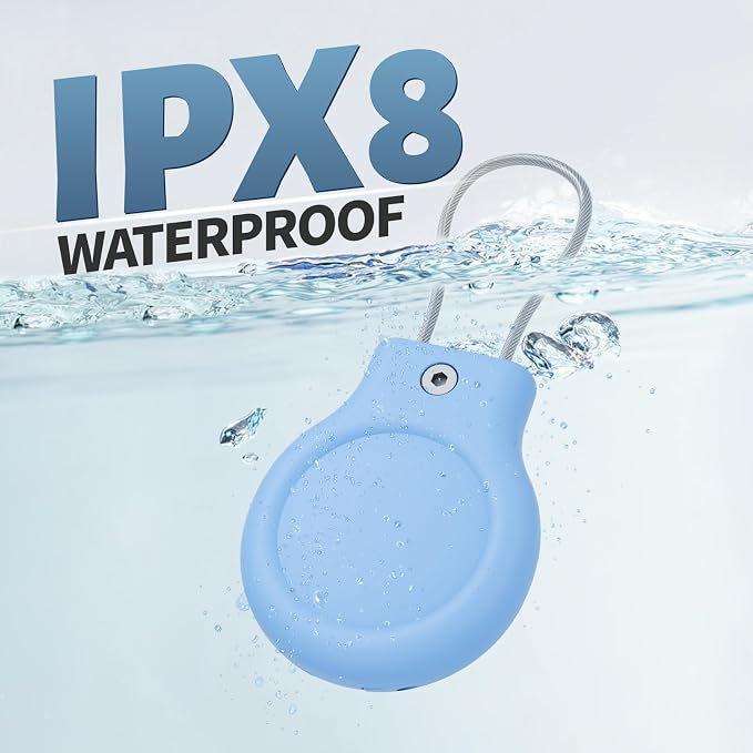 for AirTag Holder with Wire Cable, 4 Pack IPX8 Waterproof PC Hard Case - Image 3