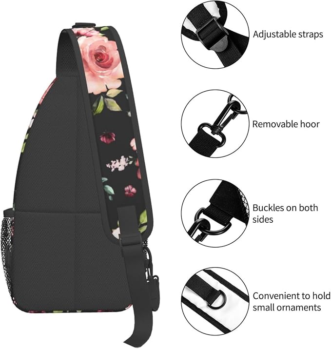 Floral Pattern Crossbody Sling Bag - Image 4