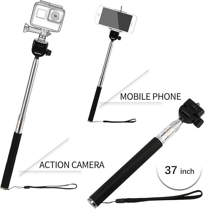 SHOOT 10-in-1 Accessory Kit for GoPro Accessories, Action Camera Accessories - Image 5
