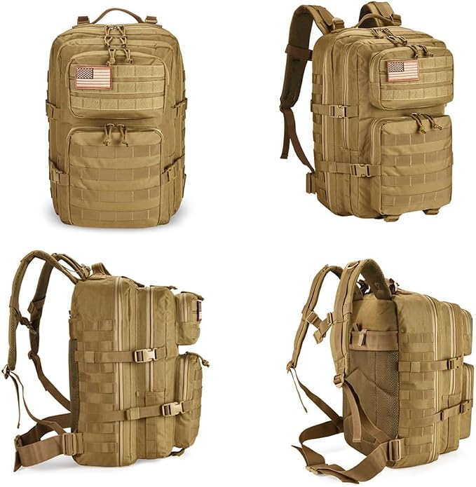 45L Tactical Backpack for Men Women, Military Assault Pack - Image 4