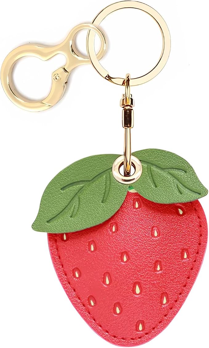 Leather Keychain Holder Case Compatible by BORKUANA