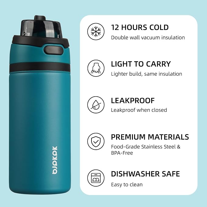 BJPKPK 17oz Insulated Water Bottle - Image 3