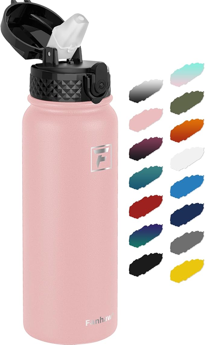 Fanhaw 20 oz Insulated Stainless Steel Water Bottle by FANHAW
