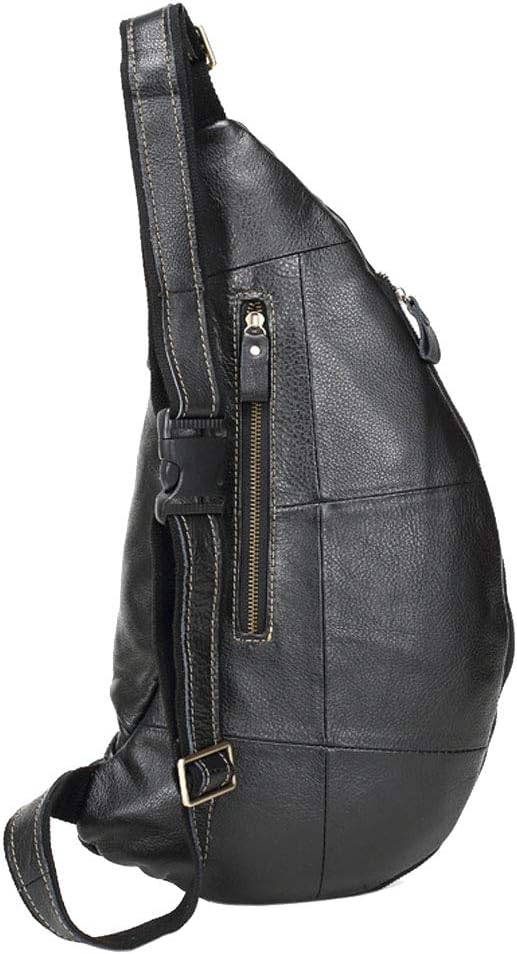 Hebetag Vinatge Leather Sling Bag Crossbody Backpack - Image 3
