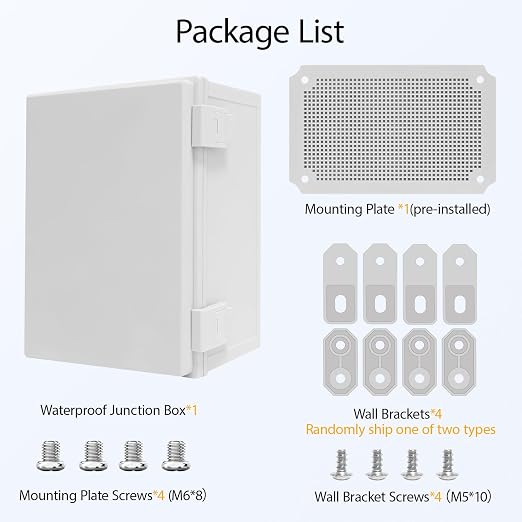 Junction Box IP65 Waterproof Dustproof ABS Plastic Enclosure, Outdoor and - Image 7