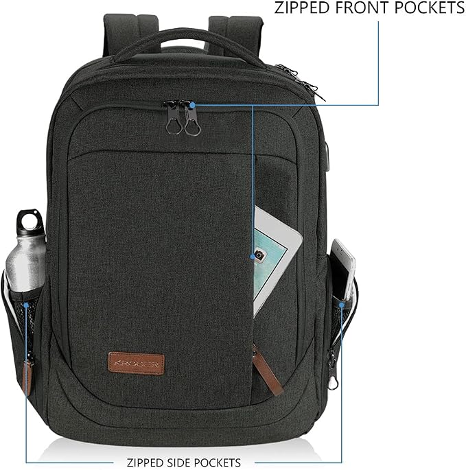 KROSER Laptop Backpack Large Computer Backpack Fits up to 17.3 Inch Laptop - Image 2