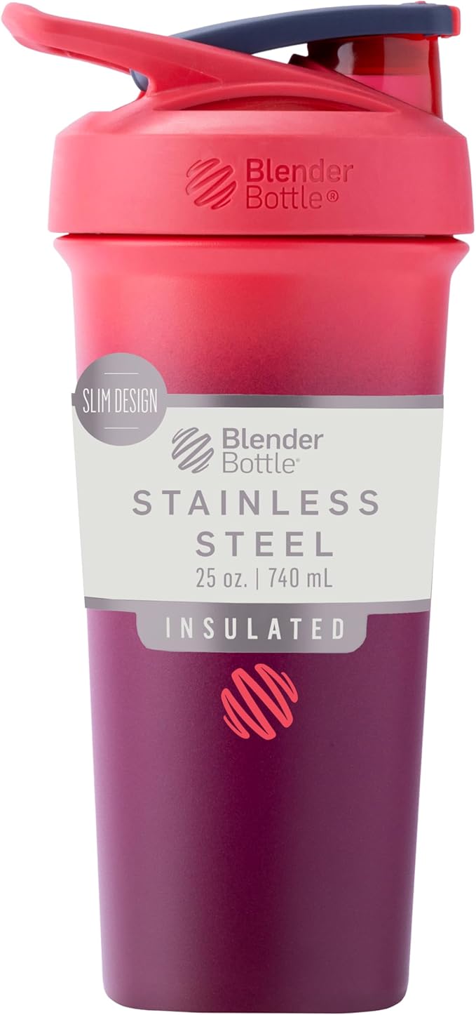 BlenderBottle Sport Sleek Insulated Stainless Steel Shaker Bottle by BlenderBottle