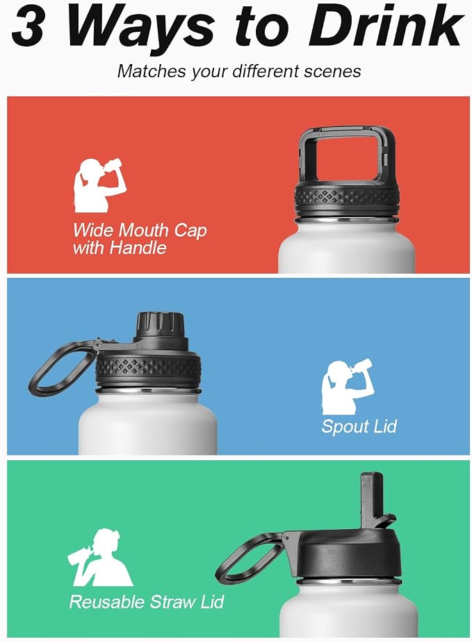 Coolflask Water Bottle 40 oz Insulated - Image 5