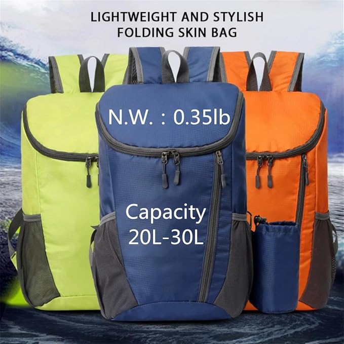Portable Foldable Backpack Folding Mountaineering Bag, Ultralight Outdoor - Image 9