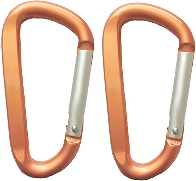 LESHIRY Large Carabiners Keychain 3" Aluminum D Shape Premium Durable D-Ring by LESHIRY