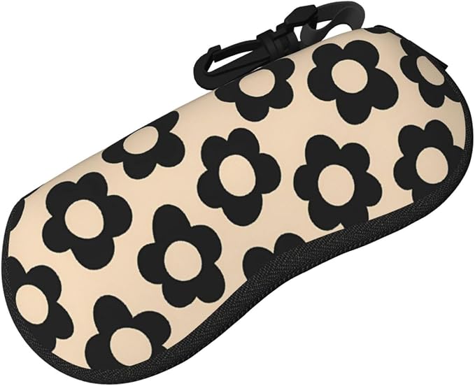 Watercolor Orca Whale Glasses Case Neoprene Portable Zipper Eyeglass Bag - Image 2