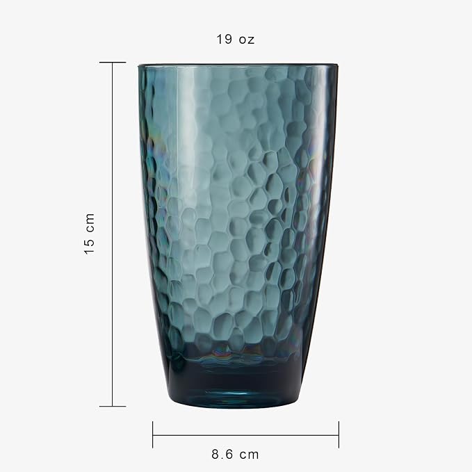 Unbreakable Large Premium Plastic Reusable Drinking Glasses Restaurant Cups - Image 6