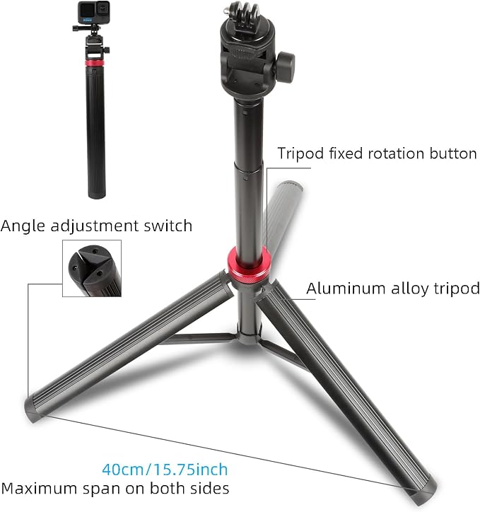 Osmo Action 6/5 pro 81" Extendable Selfie Stick & Tripod - Image 6