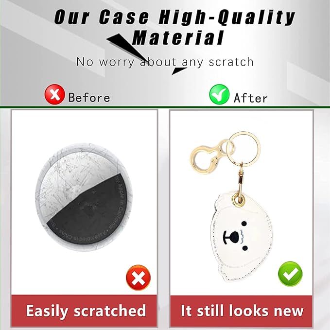 Leather Keychain Holder Case Compatible - Image 4