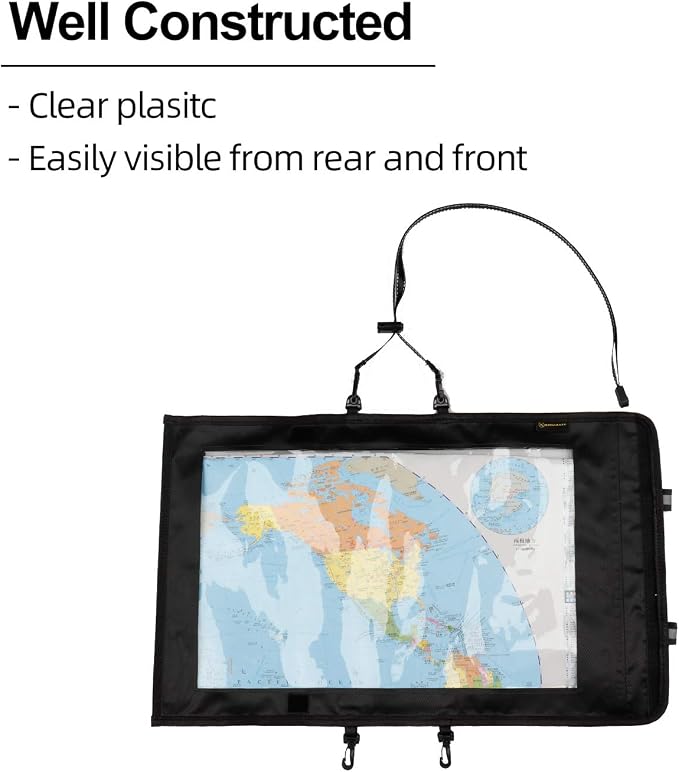 KOSIBATE Map Case, Waterproof Military Hiking Map Pouch Holder - Image 2
