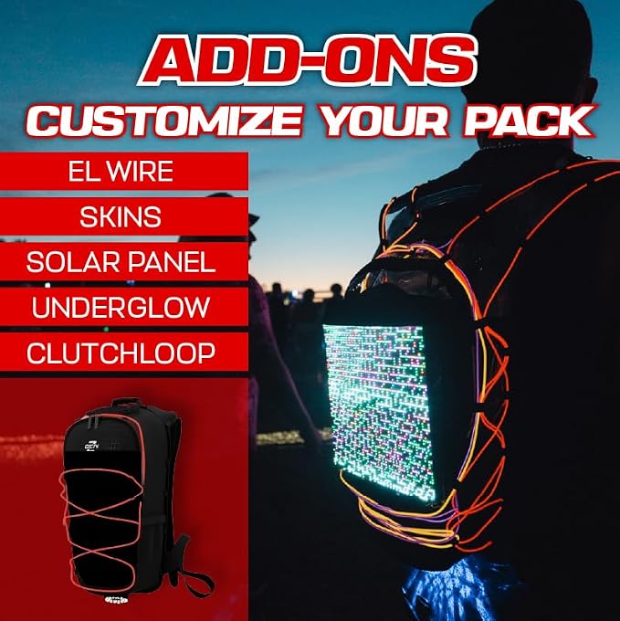 RAVERUNNER® Anti-Theft Hydration Backpack | Festival Approved Rave Backpack - Image 5