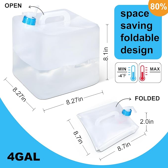 2 Pack Collapsible Water Container - Image 6