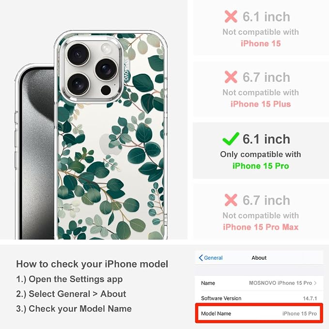 MOSNOVO Case for iPhone 15 Pro - Image 2
