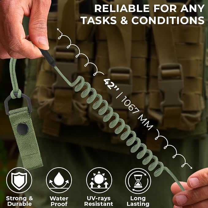 TECEUM Tactical Pistol Lanyard – 3+ Colors – Equipment Accessories - Image 5