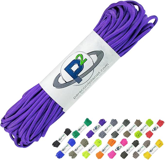 Paracord Planet 100' Hanks Parachute 550 Cord Type III 7 Strand Paracord Top 40 by ParacordPlanet