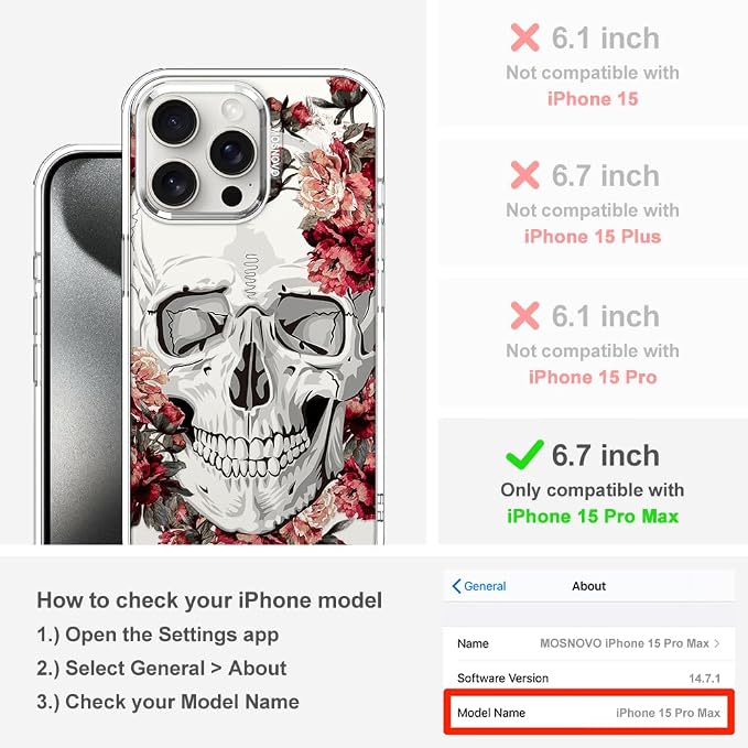 MOSNOVO Case for iPhone 15 Pro Max - Image 2