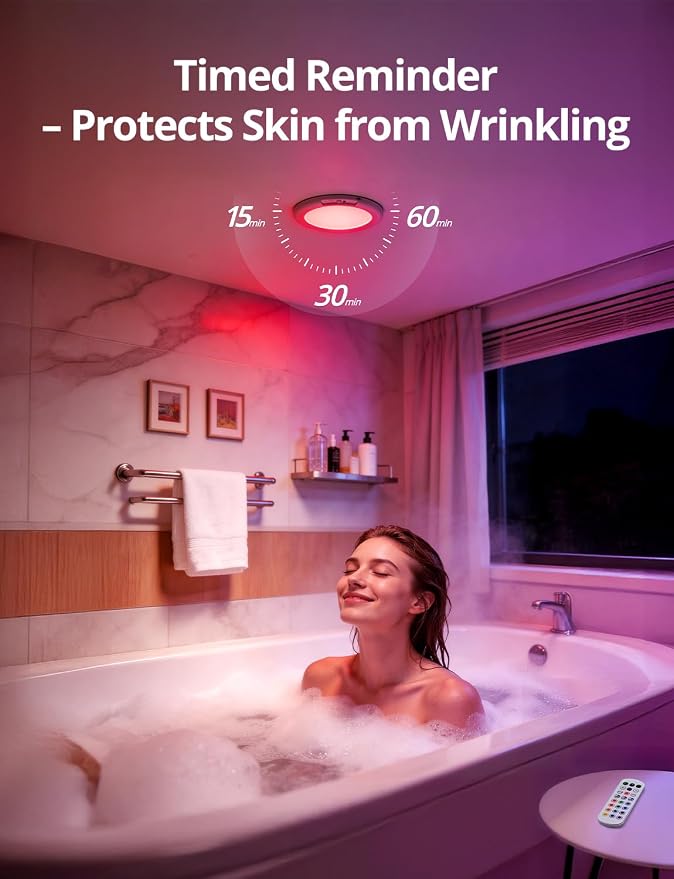 Bojim Rechargeable RGB Waterproof Shower Ceiling Light - Image 5