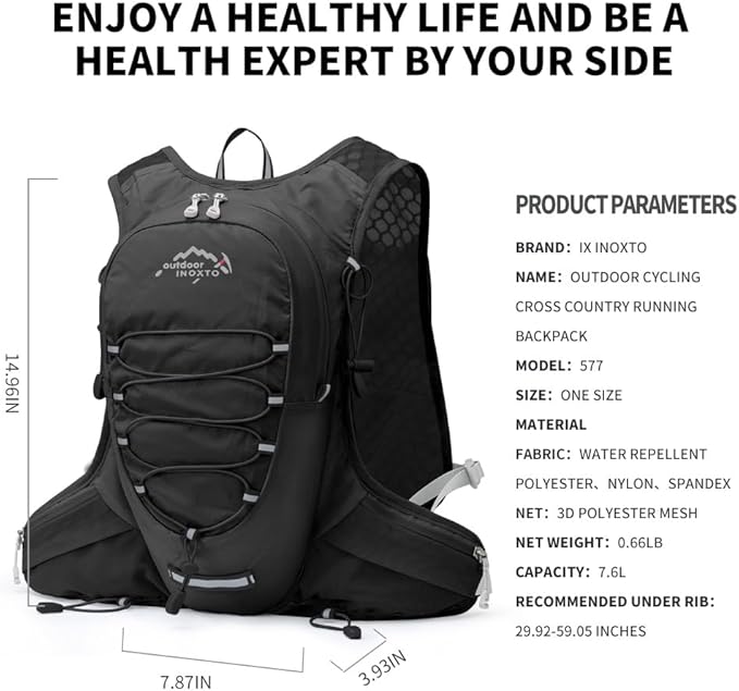 IX INOXTO Running Hydration Vest - Image 2