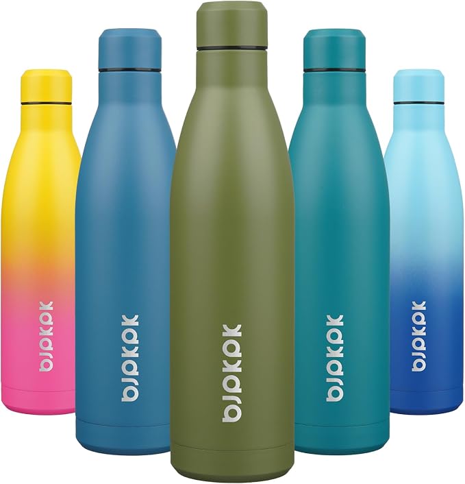 BJPKPK 25oz Insulated Water Bottle Double Wall Vacuum Insulated Stainless Steel by BJPKPK