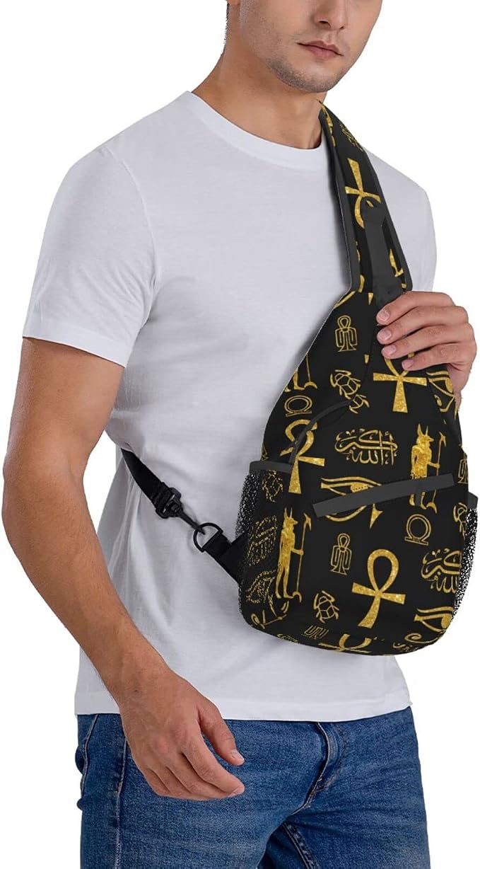 Sling Backpack For Men Hiking Daypack Crossbody Shoulder Bag Travel Chest Pack - Image 3